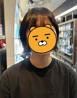 염색 시술 후 고객 리뷰 사진 1