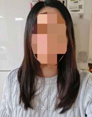 헤어 시술 후 고객 리뷰 사진 1