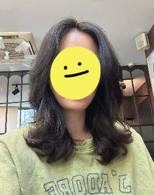 헤어 시술 후 고객 리뷰 사진 1