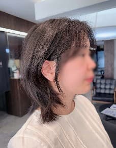 레이어드컷 시술 후 고객 리뷰 사진 1